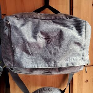 Osprey Grey Striped Beta Courier Bag
